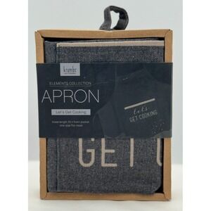 krumbs Kitchen Elements Collection Apron - "let's get cooking"- Brand New in Box